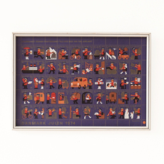 Christmas seal with frame 1974/Postman をアップしました