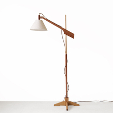 Adjustable floor lamp in teak and oak をアップしました