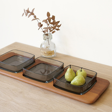 DIGSMED / Wooden tray with 3glasswares をアップしました