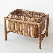 Storage box in rattan をアップしました