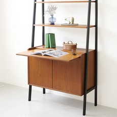 Bookshelf with writing board in teak をアップしました
