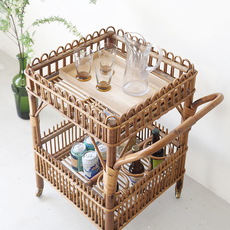 Square trolley in rattan をアップしました