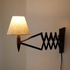 Scissor Wall Lamp in solid rosewood & brass をアップしました