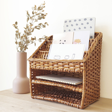 Letter organizer in rattan and wicker をアップしました