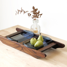 Cabaret serving tray with glassware をアップしました