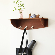 Wall mounted coat rack with shelf をアップしました