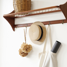Wall mounted coat rack with shelf をアップしました