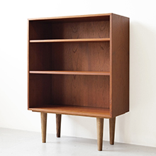 Bookcase in teak and oak
